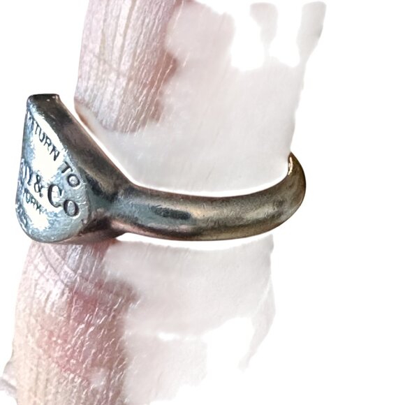 Tiffany & Co Size 6 Sterling Silver 925 Return To Tiffany New York Ring Oval - Picture 13 of 14